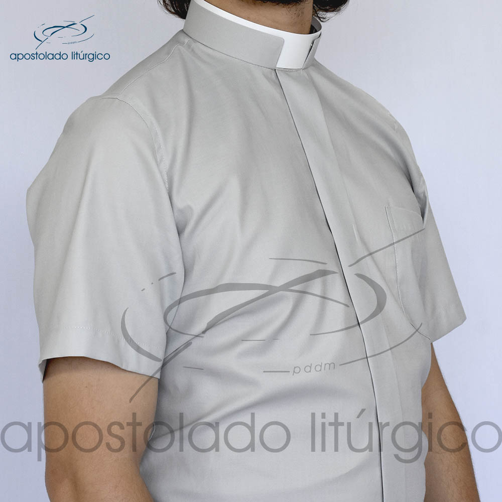 Camisa Confort Gola Romana