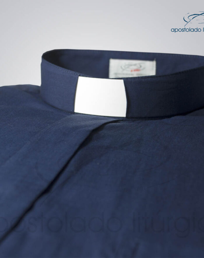 Camisa Algodão Azul Marinho Gola COD 1441 | Apostolado Litúrgico Brasil
