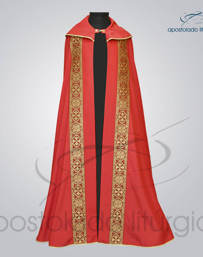 Capa de Bencao Crepe Seda Galao Largo N 10 Vermelha Frente 2 COD 1153 | Apostolado Litúrgico Brasil