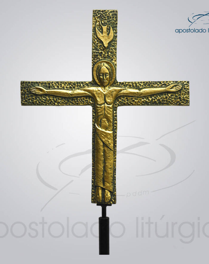 Cruz Processional Lotus Detalhe | Apostolado Litúrgico Brasil