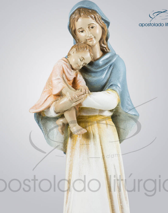 Imagem Maria com Menino 30cm Parte Superior | Apostolado Litúrgico Brasil