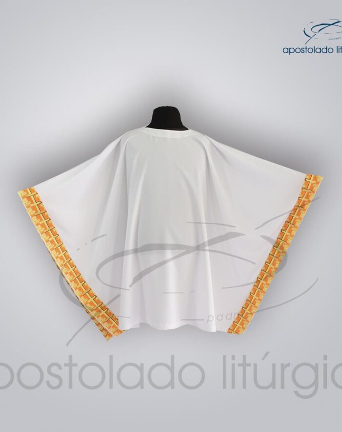 Veste Aplique 19 Arredondada frente | Apostolado Litúrgico Brasil