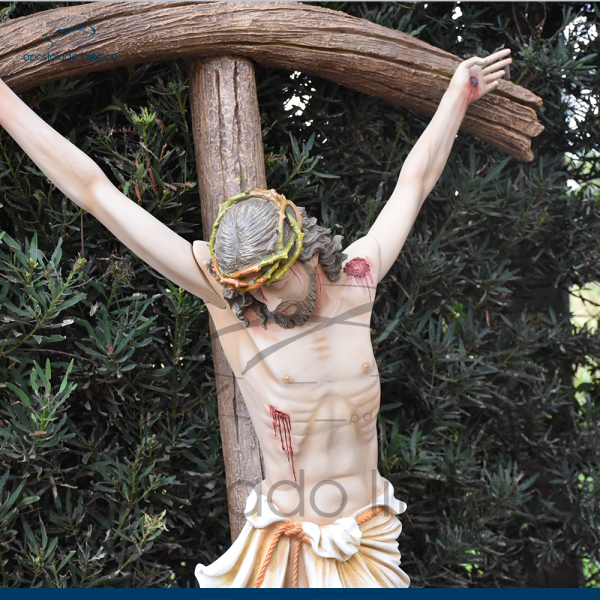 Imagem Cristo Crucificado 100cm com Cruz 200cm - Image 2