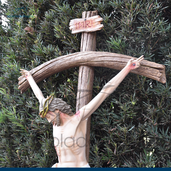Imagem Cristo Crucificado 100cm com Cruz 200cm - Image 3