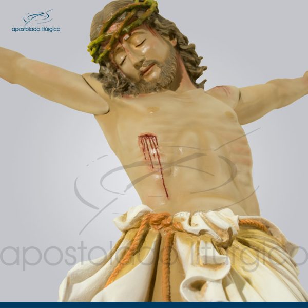 Imagem Cristo Crucificado 100 cm sem Cruz Detalhe 2