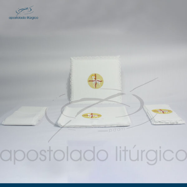 Conjunto para o Altar de algodão Bordado Cordeiro - Image 13