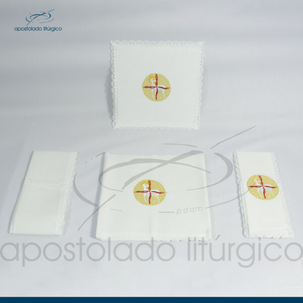 Conjunto para o Altar de algodão Bordado Cordeiro - Image 15