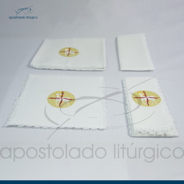 Conjunto para o Altar de algodão Bordado Cordeiro - Image 4