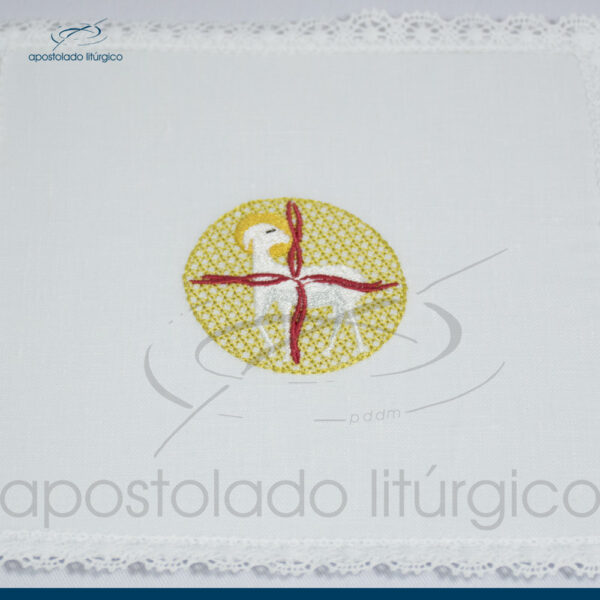 Conjunto para o Altar de algodão Bordado Cordeiro - Image 6