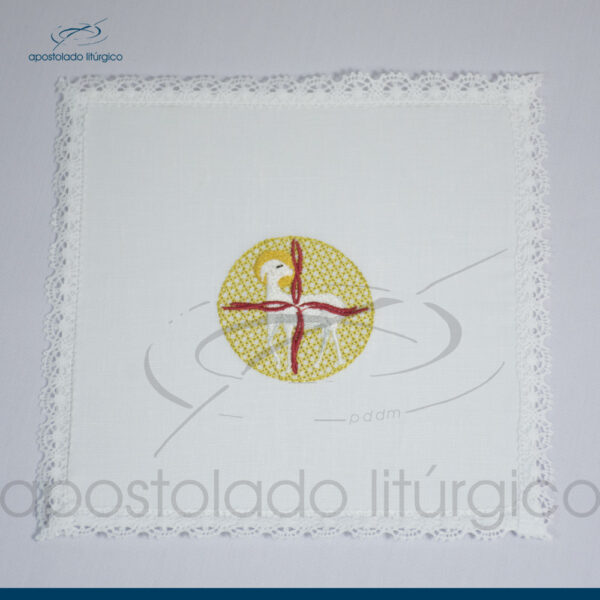 Conjunto para o Altar de algodão Bordado Cordeiro - Image 7