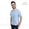 Camisa Slim Fit Romana Manga Curta