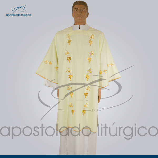 Dalmática Videira Oxford creme